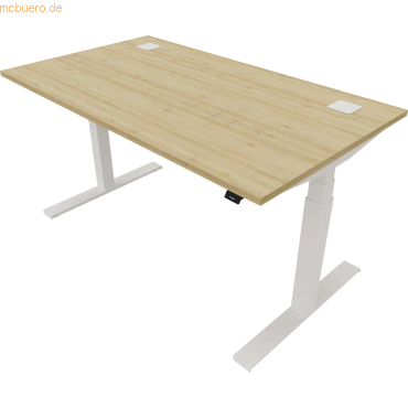 NowyStyl Schreibtisch eModel 2.0 140x80cm weiß/natural country beech NowyStyl Schreibtisch eModel 2.0 140x80cm weiß/natural country beech von NowyStyl