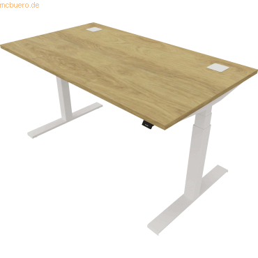 NowyStyl Schreibtisch eModel 2.0 140x80cm weiß/natural hickory NowyStyl Schreibtisch eModel 2.0 140x80cm weiß/natural hickory von NowyStyl