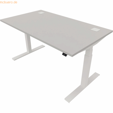 NowyStyl Schreibtisch eModel 2.0 140x80cm weiß/platinum NowyStyl Schreibtisch eModel 2.0 140x80cm weiß/platinum von NowyStyl