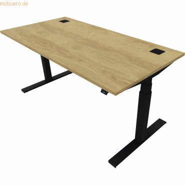 NowyStyl Schreibtisch eModel 2.0 160x80cm schwarz/natural hickory NowyStyl Schreibtisch eModel 2.0 160x80cm schwarz/natural hickory von NowyStyl