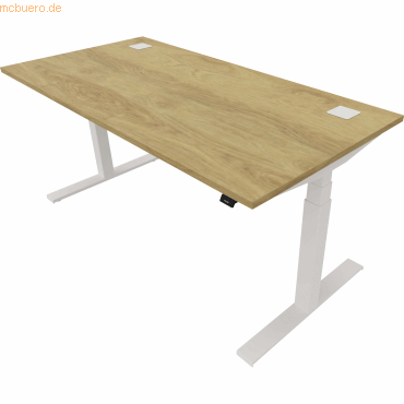NowyStyl Schreibtisch eModel 2.0 160x80cm weiß/natural hickory NowyStyl Schreibtisch eModel 2.0 160x80cm weiß/natural hickory von NowyStyl