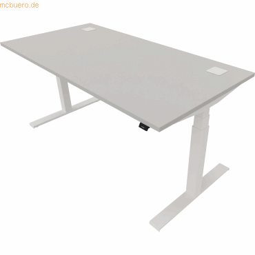 NowyStyl Schreibtisch eModel 2.0 160x80cm weiß/platinum NowyStyl Schreibtisch eModel 2.0 160x80cm weiß/platinum von NowyStyl