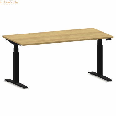 NowyStyl Schreibtisch eModel 2.0 180x100cm schwarz/natural hickory NowyStyl Schreibtisch eModel 2.0 180x100cm schwarz/natural hickory von NowyStyl