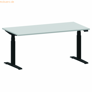 NowyStyl Schreibtisch eModel 2.0 180x100cm schwarz/platinum NowyStyl Schreibtisch eModel 2.0 180x100cm schwarz/platinum von NowyStyl