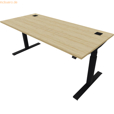 NowyStyl Schreibtisch eModel 2.0 180x80cm schwarz/natural country beec NowyStyl Schreibtisch eModel 2.0 180x80cm schwarz/natural country beec von NowyStyl