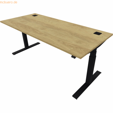 NowyStyl Schreibtisch eModel 2.0 180x80cm schwarz/natural hickory NowyStyl Schreibtisch eModel 2.0 180x80cm schwarz/natural hickory von NowyStyl