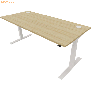 NowyStyl Schreibtisch eModel 2.0 180x80cm weiß/natural country beech NowyStyl Schreibtisch eModel 2.0 180x80cm weiß/natural country beech von NowyStyl