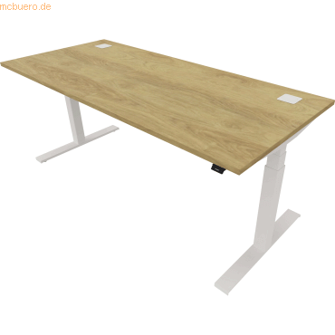 NowyStyl Schreibtisch eModel 2.0 180x80cm weiß/natural hickory NowyStyl Schreibtisch eModel 2.0 180x80cm weiß/natural hickory von NowyStyl
