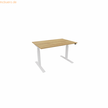 NowyStyl Schreibtisch eModel 3.0 120x80cm weiß/natural hickory NowyStyl Schreibtisch eModel 3.0 120x80cm weiß/natural hickory von NowyStyl