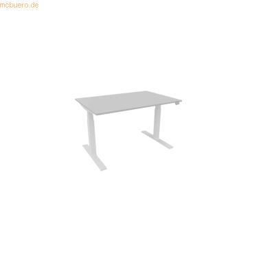 NowyStyl Schreibtisch eModel 3.0 120x80cm weiß/platinum NowyStyl Schreibtisch eModel 3.0 120x80cm weiß/platinum von NowyStyl