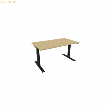 NowyStyl Schreibtisch eModel 3.0 140x80cm schwarz/hamilton oak NowyStyl Schreibtisch eModel 3.0 140x80cm schwarz/hamilton oak von NowyStyl