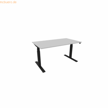 NowyStyl Schreibtisch eModel 3.0 140x80cm schwarz/platinum von NowyStyl