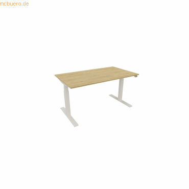 NowyStyl Schreibtisch eModel 3.0 140x80cm weiß/hamilton oak von NowyStyl