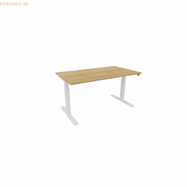 NowyStyl Schreibtisch eModel 3.0 140x80cm weiß/natural hickory NowyStyl Schreibtisch eModel 3.0 140x80cm weiß/natural hickory von NowyStyl