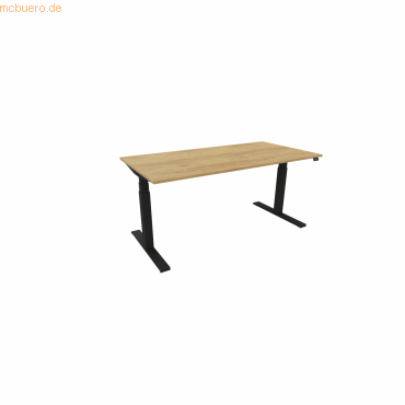 NowyStyl Schreibtisch eModel 3.0 160x80cm schwarz/natural hickory NowyStyl Schreibtisch eModel 3.0 160x80cm schwarz/natural hickory von NowyStyl