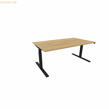 NowyStyl Schreibtisch eModel 3.0 180x100cm schwarz/natural hickory NowyStyl Schreibtisch eModel 3.0 180x100cm schwarz/natural hickory von NowyStyl