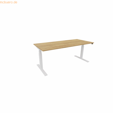 NowyStyl Schreibtisch eModel 3.0 180x80cm weiß/natural hickory NowyStyl Schreibtisch eModel 3.0 180x80cm weiß/natural hickory von NowyStyl