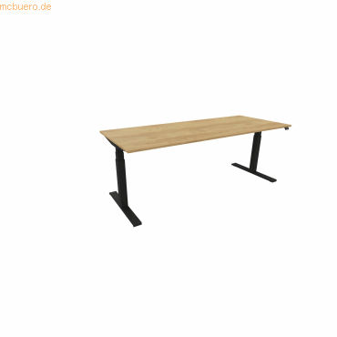NowyStyl Schreibtisch eModel 3.0 200x80cm schwarz/natural hickory NowyStyl Schreibtisch eModel 3.0 200x80cm schwarz/natural hickory von NowyStyl