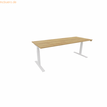 NowyStyl Schreibtisch eModel 3.0 200x80cm weiß/natural hickory NowyStyl Schreibtisch eModel 3.0 200x80cm weiß/natural hickory von NowyStyl