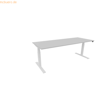 NowyStyl Schreibtisch eModel 3.0 200x80cm weiß/platinum NowyStyl Schreibtisch eModel 3.0 200x80cm weiß/platinum von NowyStyl