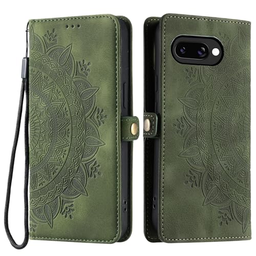 Noyabox Lederhülle für Google Pixel 9A, Handyhülle Schutzhülle mit 3 Kartenfach Klapphülle mit Ständer Sonnenblumen-Totem Flipcase Tasche Geldbörse für Google Pixel 9A, Grün Noyabox Lederhülle für Google Pixel 9A, Handyhülle Schutzhülle mit 3 Kartenfach Klapphülle mit Ständer Sonnenblumen-Totem Flipcase Tasche Geldbörse für Google Pixel 9A, Grün von Noyabox