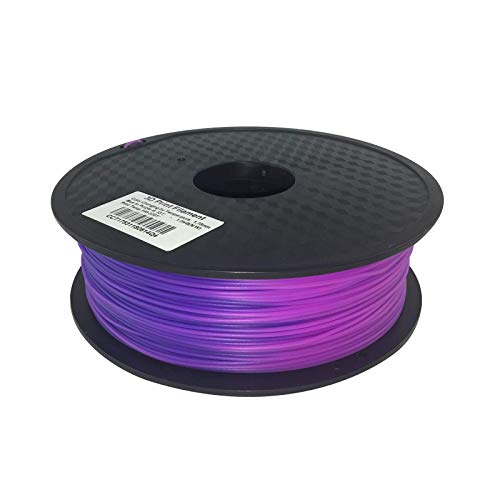3D Filament PLA 1,75mm 1kg netto in verschiedenen Farben (Blau zu Violett durch Temperatur 33°C) von Noyes