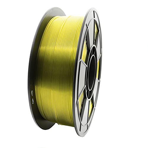 3D Filament PLA 1,75mm 1kg netto in verschiedenen Farben (Transparent Gelb) von Noyes