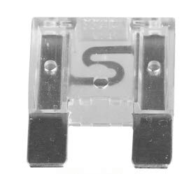 5x Flachstecksicherung Maxi-Sicherung 25A / 32V / grau von Nrv-Outdoorbedarf