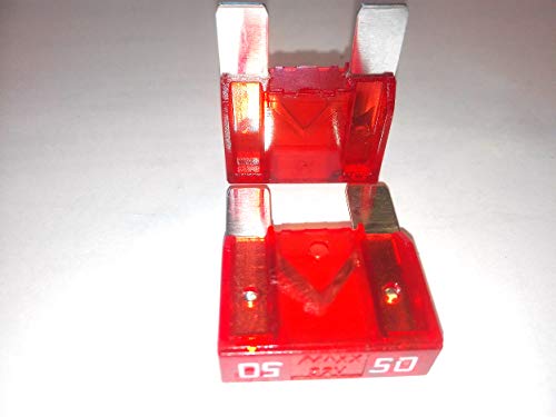 5x Flachstecksicherung Maxi-Sicherung 50A / 32V / rot von Nrv-Outdoorbedarf