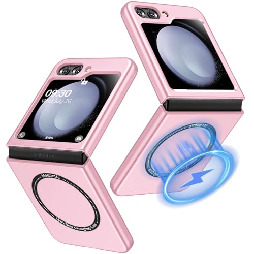 [NO.1 Magnetisch] für Samsung Galaxy Z Flip 6 Hülle mit Mag-Safe [Anti-Fingerabdruck] Harte PC Stoßfest Handyhülle für Samsung Galaxy Flip 6 Case Kratzfest Dünn Schutzhülle für Samsung Flip 6 5G Hülle von Nshkeji
