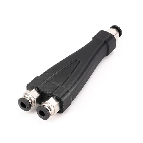 Nssnlur 2 In 1 PTFE Adapter für Bambulab P1P/P1S/X1/X1C/X1E, AMS Filament Tube Verbinder PTFE Tubing Connector Expansion Port 2 Feeding Modules für Bambu Lab 3D Drucker Zubehör von Nssnlur