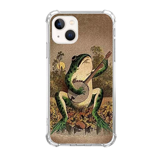 Frosch spielt Gitarre Hülle kompatibel mit iPhone 13, Hippie Cool Musik Frosch Hülle für iPhone 13 für Teenager Damen Herren Trendy Cool TPU Case Cover Frosch spielt Gitarre Hülle kompatibel mit iPhone 13, Hippie Cool Musik Frosch Hülle für iPhone 13 für Teenager Damen Herren Trendy Cool TPU Case Cover von Nsydnbly