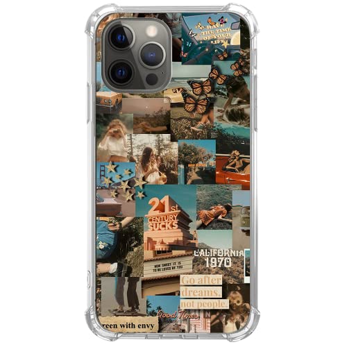 Nsydnbly Ästhetische Vintage Vibe Collage Hülle Kompatibel mit iPhone 12 Pro Max, Retro Vibe Lifestyle Art Hülle für iPhone 12 Pro Max für Teens Frauen Männer, Trendy Cool TPU Case Cover Nsydnbly Ästhetische Vintage Vibe Collage Hülle Kompatibel mit iPhone 12 Pro Max, Retro Vibe Lifestyle Art Hülle für iPhone 12 Pro Max für Teens Frauen Männer, Trendy Cool TPU Case Cover von Nsydnbly