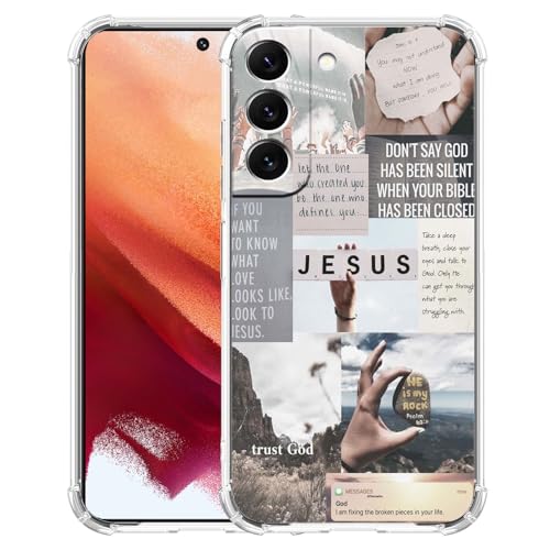 Nsyosio Schutzhülle für Samsung Galaxy S21, christlicher Bibelvers und Spruch Collage, einzigartige, weiche TPU-Schutzhülle, kompatibel mit Galaxy S21 Nsyosio Schutzhülle für Samsung Galaxy S21, christlicher Bibelvers und Spruch Collage, einzigartige, weiche TPU-Schutzhülle, kompatibel mit Galaxy S21 von Nsyosio