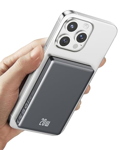 Ntaanoo iPhone Powerbank für Magsafe, Ultra Slim 10000mAh Magnetische Power Bank Wireless, 20W PD Schnellladung Akkuspack Induktives Laden für iPhone 16/15/14/13/12 Pro Max/Pro/Plus/Mini Ntaanoo iPhone Powerbank für Magsafe, Ultra Slim 10000mAh Magnetische Power Bank Wireless, 20W PD Schnellladung Akkuspack Induktives Laden für iPhone 16/15/14/13/12 Pro Max/Pro/Plus/Mini von Ntaanoo
