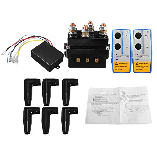 Ntcpefy 12 V 500 A Winch Solenoid Relais Contactor + Winch Remote Control Kit for Truck ATV 500 A Winch (500 A) von Ntcpefy