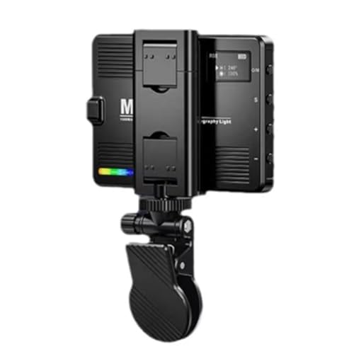 Ntcpefy 5 W RGB-LED-Licht 3000 K - 9900 K, 1500 MAh Eingebaut mit Telefonhalterung und Blitzschuhadapter Ntcpefy 5 W RGB-LED-Licht 3000 K - 9900 K, 1500 MAh Eingebaut mit Telefonhalterung und Blitzschuhadapter von Ntcpefy