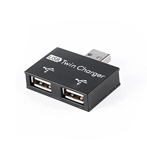 Ntcpefy Ladegerät USB 2.0 ein Doppel Buchse 2 Anschlüsse USB 5V Stecker Konverter Adapter Hub Splitter von Ntcpefy