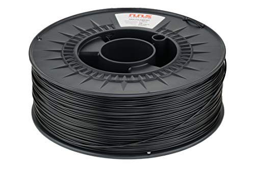 NuNus ASA Filament Hitzebeständig Filament 1KG ASA 1,75mm Filament für 3D Drucker Material UV-Beständig (Schwarz) von NuNus