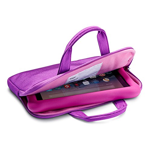 NuPro Hülle mit Reißverschluss für das Fire HD 10 Kids Edition-Tablet, violett/rosa von NuPro