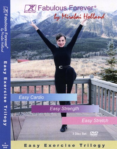 Easy Exercise 3 DVD set Fabulous Forever Level 1 Trilogy for Beginners, Seniors & Boomers by Mirabai Holland, Cardio, Strength and Stretch DVDs Easy Exercise 3 DVD set Fabulous Forever Level 1 Trilogy for Beginners, Seniors & Boomers by Mirabai Holland, Cardio, Strength and Stretch DVDs von NuVue Inc.