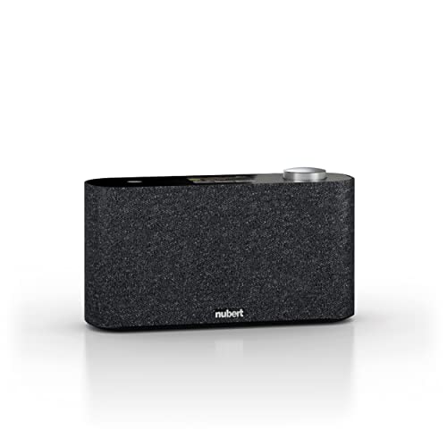 Nubert nuGo! ONE | Bluetooth-Lautsprecher Anthrazit | Akku für 24h Laufzeit | Tragbare Bluetoothbox mit Radio: DAB+, UKW und FM HD | 2,9" IPS-Display | IPX5 Spritzwasserschutz | HiFi-Sound mobil von Nubert