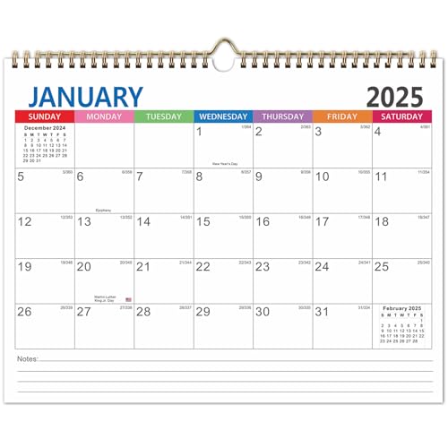 2025 Wandkalender, 15 x 12. Januar 2025-2026 monatlicher Kalender, kreativer Familienplaner, dickes Papier mit Julian Dattes & Block für Neujahrs Weihnachtsgeschenke2025 2025 Wandkalender, 15 x 12. Januar 2025-2026 monatlicher Kalender, kreativer Familienplaner, dickes Papier mit Julian Dattes & Block für Neujahrs Weihnachtsgeschenke2025 von Nuelreva