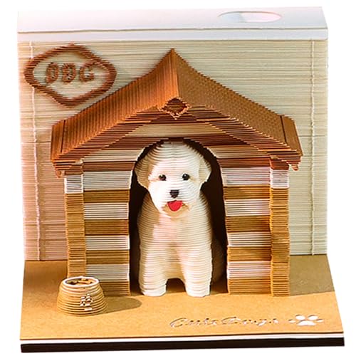 3D -Memo -Pad süßer Hund dekorativer Stressabbau 3D -Notizblock mit Stifthalter Büro Wohnzimmer Schreibtisch Memo Pad Geschenk für Kollegen Freund3d 3D -Memo -Pad süßer Hund dekorativer Stressabbau 3D -Notizblock mit Stifthalter Büro Wohnzimmer Schreibtisch Memo Pad Geschenk für Kollegen Freund3d von Nuelreva