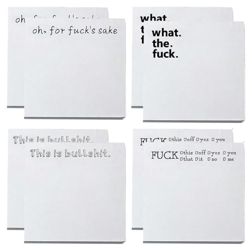 8pcs lustige Sticky-Noten für Erwachsene 3x3 '' lustige Sticky-Notizen mit lustigen Textkleber Notizblock für Notizen, Schreiben Erinnerungen oder Kritzeleienfunny 8pcs lustige Sticky-Noten für Erwachsene 3x3 '' lustige Sticky-Notizen mit lustigen Textkleber Notizblock für Notizen, Schreiben Erinnerungen oder Kritzeleienfunny von Nuelreva