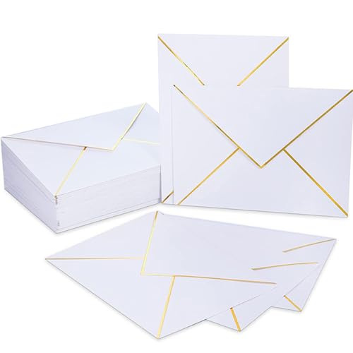 A7 -Umschläge, 25 PCS 5x7 Weiße Umschläge, V -Klap -Fantast A7 -Umschläge, 25 PCS 5x7 Weiße Umschläge, V -Klap -Fantast von Nuelreva