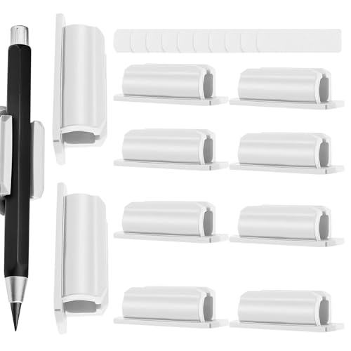 Klebstoffschweiß für jeden Stift 10pcs sichere flexible Silicinstifthalter wiederverwendbare Clips mit 10 Backing -Kleber für Büroschreibtischlehrer Lieferungen Weiß weiß Klebstoffschweiß für jeden Stift 10pcs sichere flexible Silicinstifthalter wiederverwendbare Clips mit 10 Backing -Kleber für Büroschreibtischlehrer Lieferungen Weiß weiß von Nuelreva