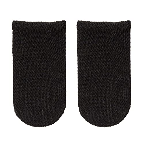 Mobile Gaming Finger Sleeve Atmungsaktive Anti Rutsch Daumen Hülse Socke Schwarz - 2 Stück von Nuke Armor