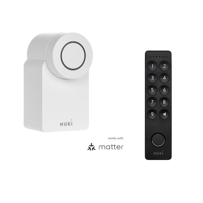 Nuki Smart Lock 4. Generation weiß + Keypad 2 von Nuki