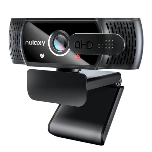 Nulaxy QHD 2K Webcam mit Automatische Lichtkorrektur, PC Camera mit 2 Rauschunterdrückungs Mikrofonen, 1,5M USB Plug & Play, 92° Ultra-Weitwinkelobjektiv mit Abdeckung, für Videoanrufe, Konferenzen Nulaxy QHD 2K Webcam mit Automatische Lichtkorrektur, PC Camera mit 2 Rauschunterdrückungs Mikrofonen, 1,5M USB Plug & Play, 92° Ultra-Weitwinkelobjektiv mit Abdeckung, für Videoanrufe, Konferenzen von Nulaxy